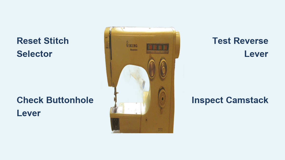 How to Fix Husqvarna Sewing Machine Stuck in Reverse